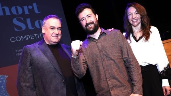 RTÉ Short Story Competition winners (L-R) Stephen O'Reilly, Mattie Brennan and Emer O'Toole