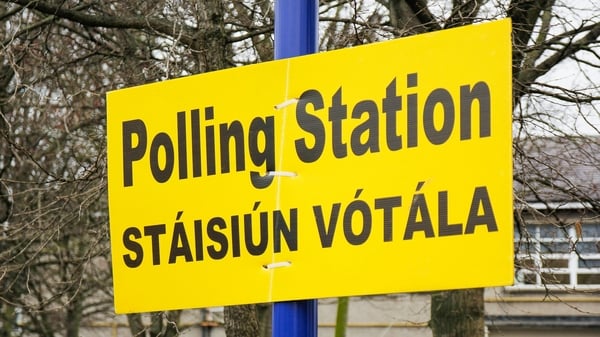 A sign for a polling station seen during a recent election (file image)