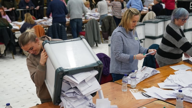 The moment of truth as ballot boxes are opened during the election count