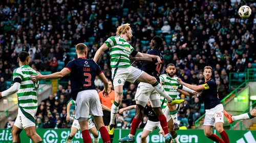 Liam Scales opens the scoring for Celtic