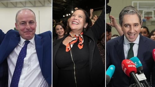 Micheál Martin, Mary Lou McDonald and Simon Harris have all been re-elected