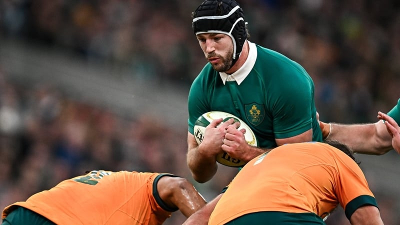 Caelan Doris was Ireland's man of the match against Australia