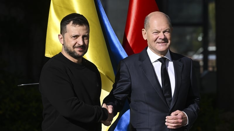 Ukraine's President Volodymyr Zelensky previously travelled to Berlin to meet with German Chancellor Olaf Scholz in October