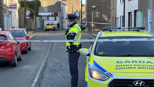 The scene in New Ross has been sealed off