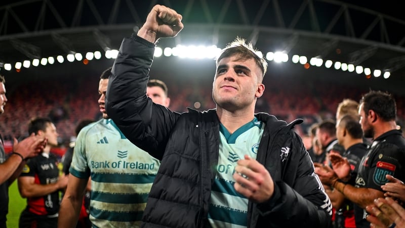 Alex Kendellen celebrates after Munster got back to winning ways