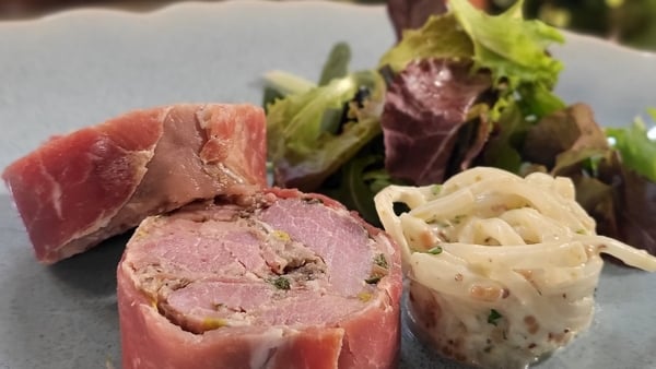 Neven's leftover ham terrine with celeriac remoulade
