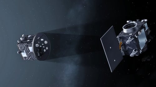 The two craft must maintain a distance of around 150m apart
