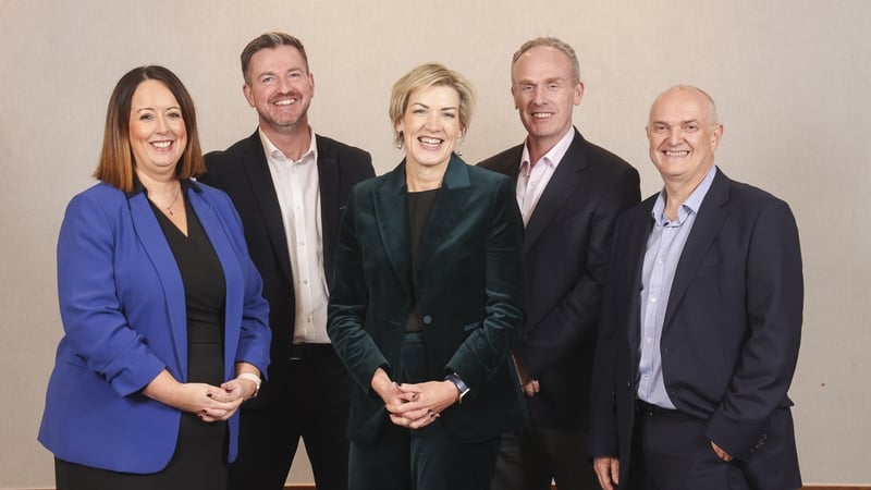 Alison Currie, IntertradeIreland's Director of Innovation and Entrepreneurship; Colin McCabrey, Director of Trade; Margaret Hearty, InterTradeIreland's CEO; Martin Agnew, Director of Corporate Services and Martin Robinson, Director of Strategy