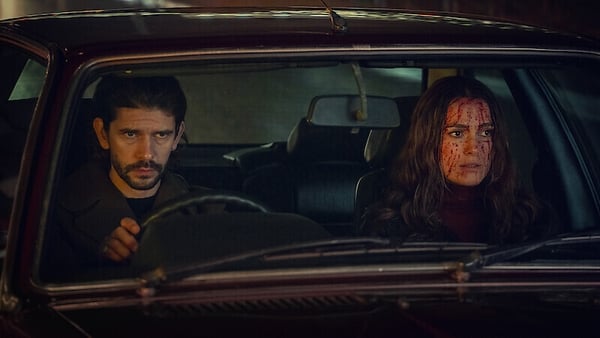 Ben Whishaw as Sam Young and Keira Knightley as Helen Webb