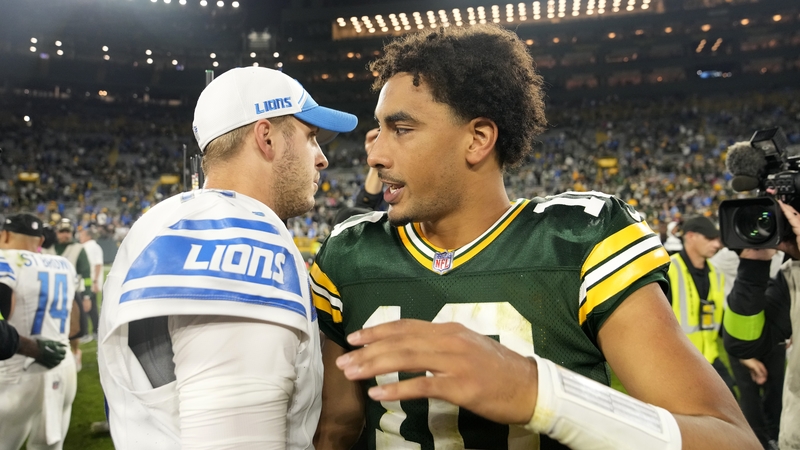 Jared Goff and Jordan Love are two quarterbacks in form as the Detroit Lions and Green Bay Packers clash at Ford Field