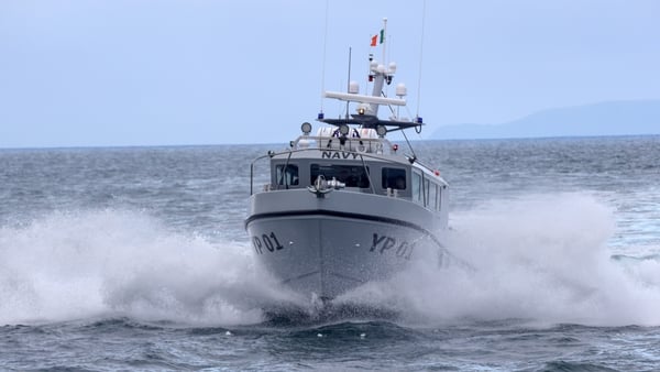 Irish Naval Service patrol vessel Fionnghuala in operation (file photo)
