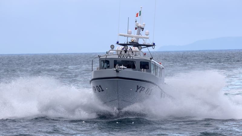 Irish Naval Service patrol vessel Fionnghuala in operation (file photo)