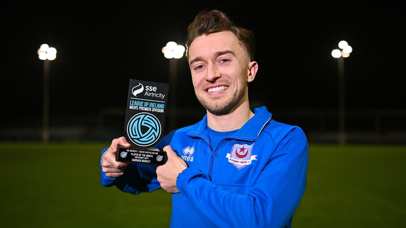 Darragh Markey poses with his award