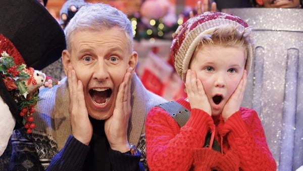 Patrick Kielty with Louis Hanna (6) as Kevin in Home Alone