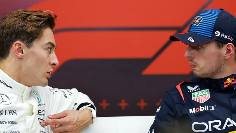 Russell (L) And Verstappen have clashed repeatedly