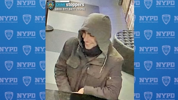 The NYPD issued images of the suspected shooter