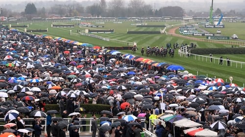 Racegoers might need a firm grip on their umbrellas at Aintree