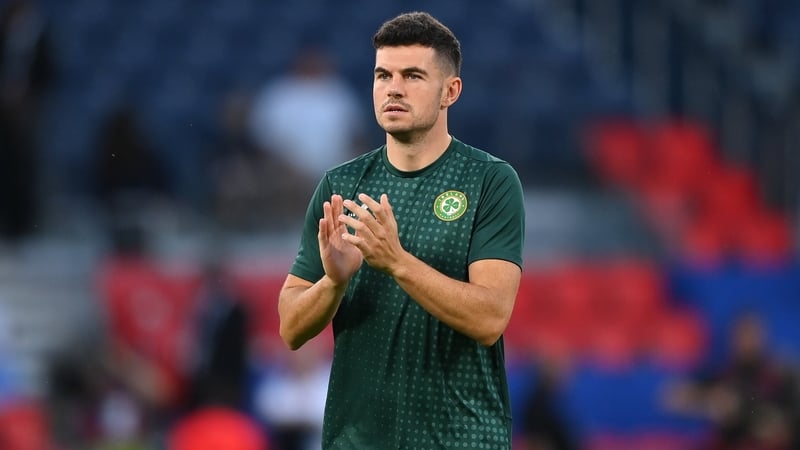 Republic of Ireland international John Egan started in defence for Burnley