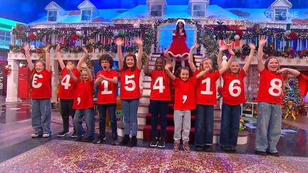 Viewers donated over €4 million to the Toy Show Appeal