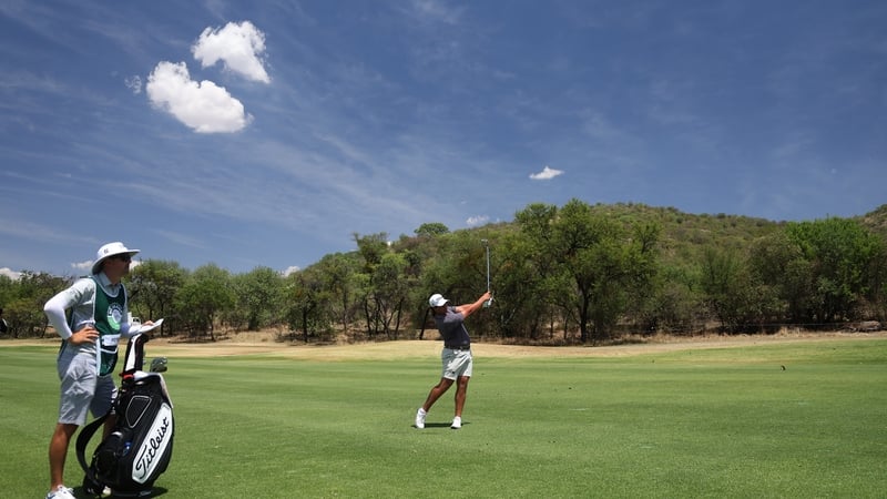 Aldrich Potgieter in action during his third round in Sun City