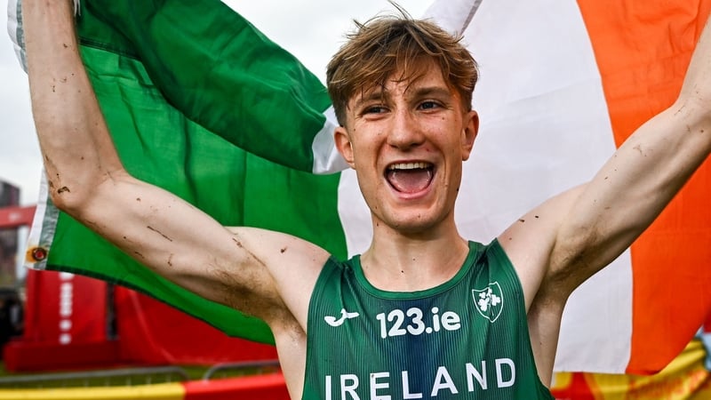 An elated Nick Griggs after securing silver in Turkey