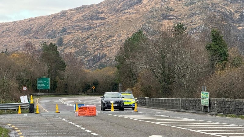 The crash occurred on the Cork side of Glenflesk village this morning