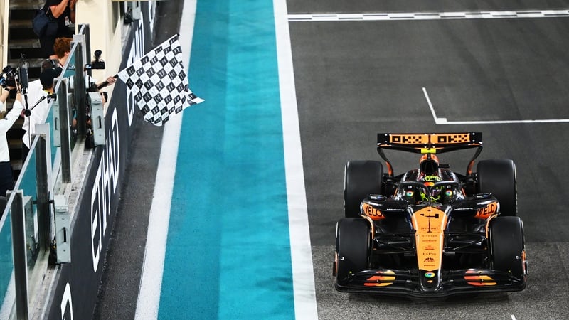 Norris came home ahead of the rest in Abu Dhabi