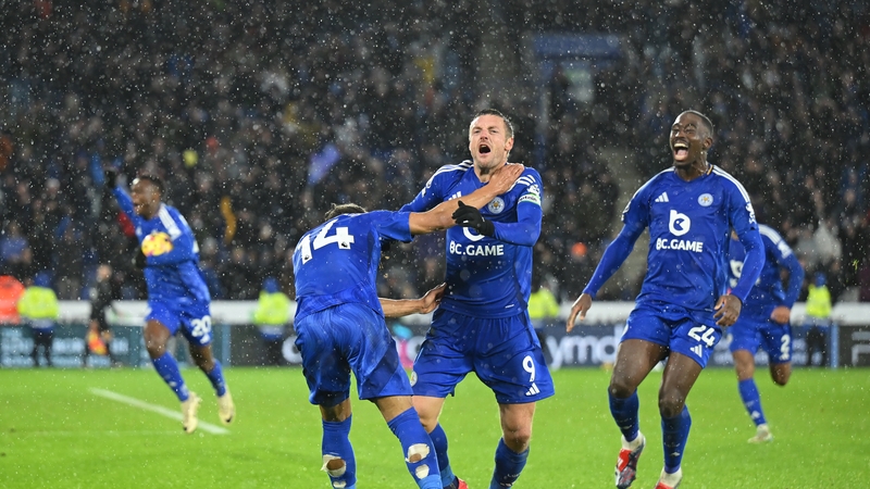 Jamie Vardy began the Leicester City fightback