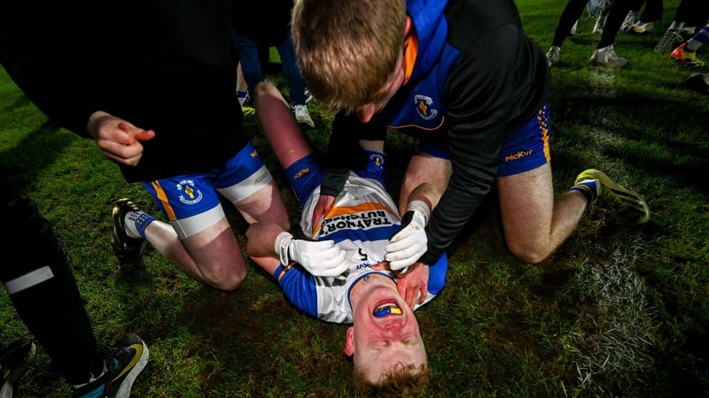 Peter Og McCartan in the moments after full-time in Armagh