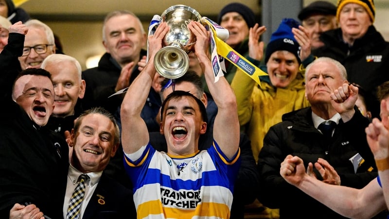 Captain Darragh Canavan lifts the cup