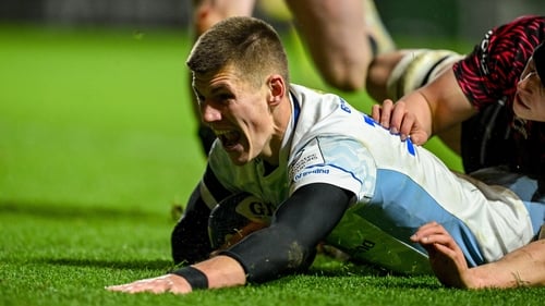 Sam Prendergast scored two tries and five conversions out of five