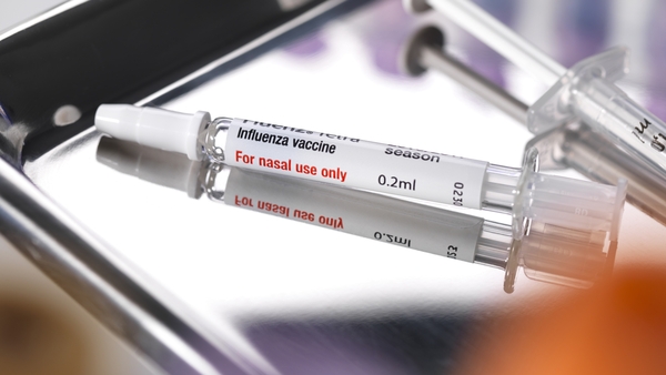 The uptake of the nasal spray flu vaccine for children is currently at just under 16% (File image)