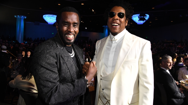 Sean 'Diddy' Combs and Jay-Z pictured at a pre-Grammys gala in 2020