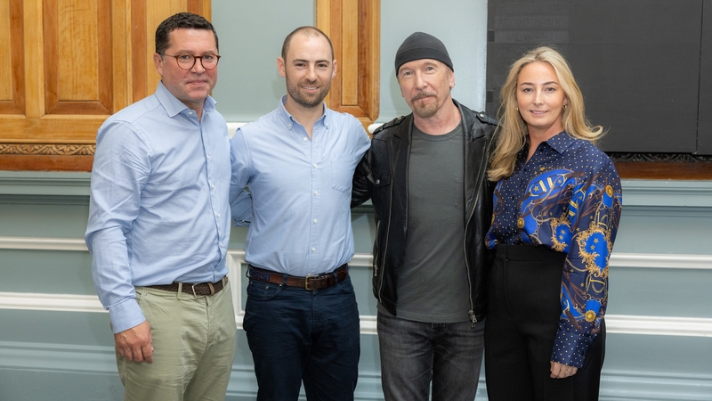 Rory Guinan, outgoing Managing Director of Endeavor Ireland, Karl Gilbert, co-founder and CEO of Raylo and Endeavor Entrepreneur, The Edge, Chair of the Endeavor Ireland Board, Aileen Hayes, new Managing Director of Endeavor Ireland
