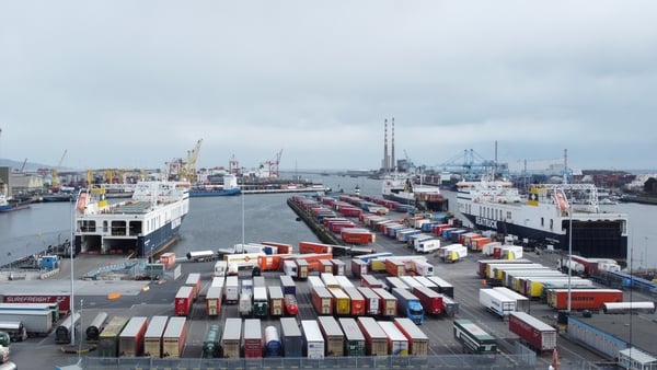 A number of ferry sailings between Ireland and Wales have been cancelled due to damage caused by Storm Darragh at Holyhead