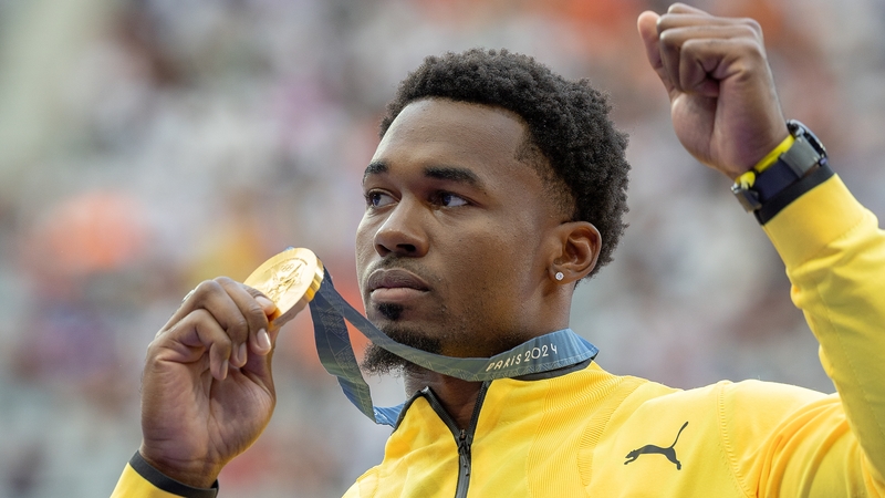 Jamaica's Roje Stona won discus gold at the Paris Games with a throw of 70 metres.