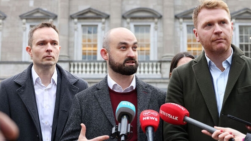 Deputy Eoin Hayes (C) was suspended from the Social Democrats