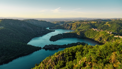 A view of the Loire gorges in France. 100% of reported water bodies exceeded PFAS thresholds in France (stock image)