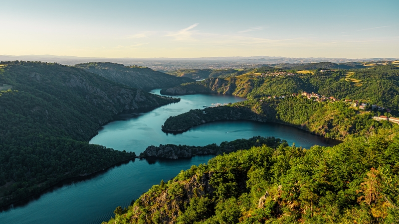 A view of the Loire gorges in France. 100% of reported water bodies exceeded PFAS thresholds in France (stock image)