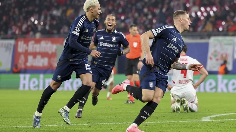 Ross Barkley of Aston Villa celebrates