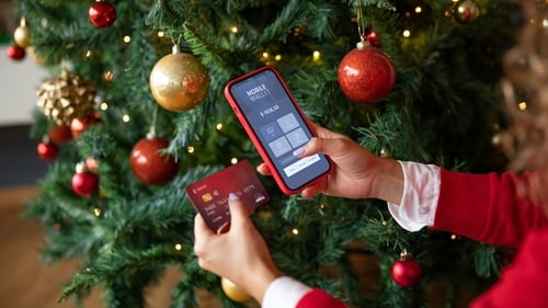 Bank of Ireland has reported a 30% increase in spending on its credit and debit cards in early December compared to the same time last year