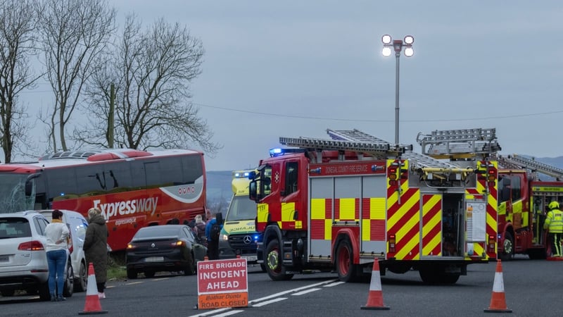 The collision occurred between Manorcunningham and Newtown Cunningham