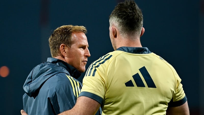 Mike Prendergast (l) has confirmed his interest in the Munster coaching job