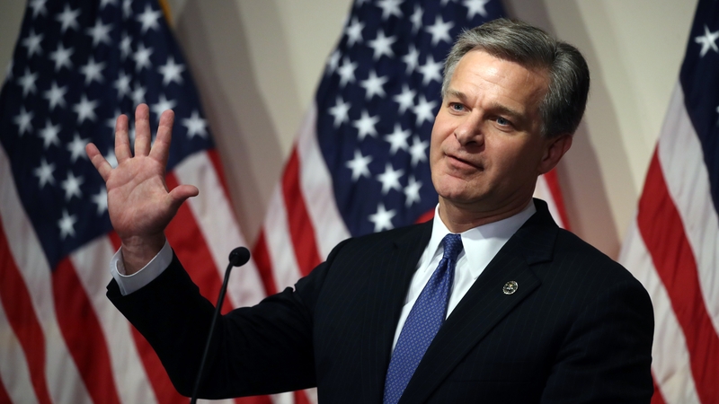 Christopher Wray was appointed by Donald Trump in 2017 but the incoming president has since soured on the FBI director