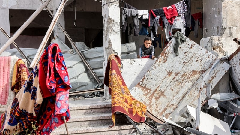 A shelter for displaced Palestinians in Gaza City