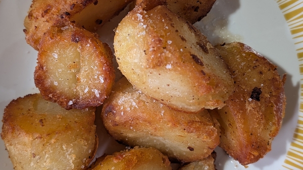 Mags Roche's roast potatoes and gravy from scratch: Today