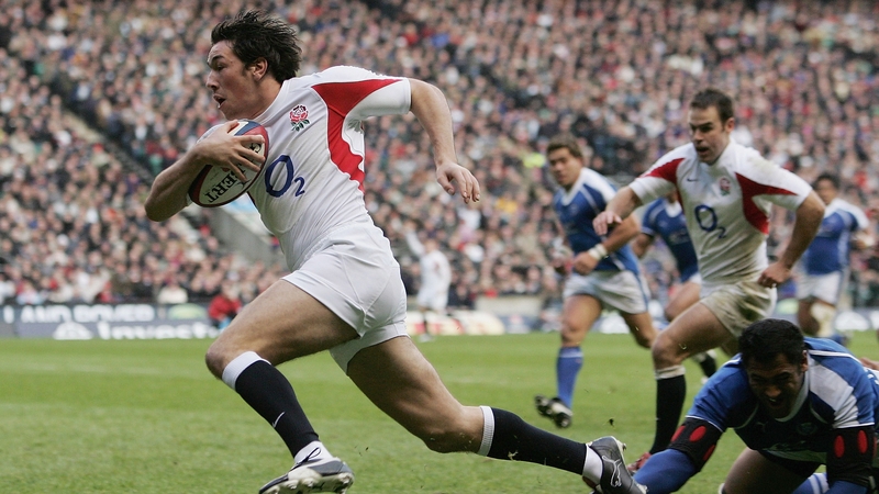 Tom Voyce playing for England in 2005