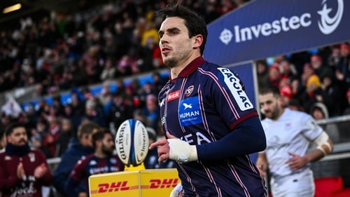 Joey Carbery had his first start for the Begles in the Champions Cup against Ulster