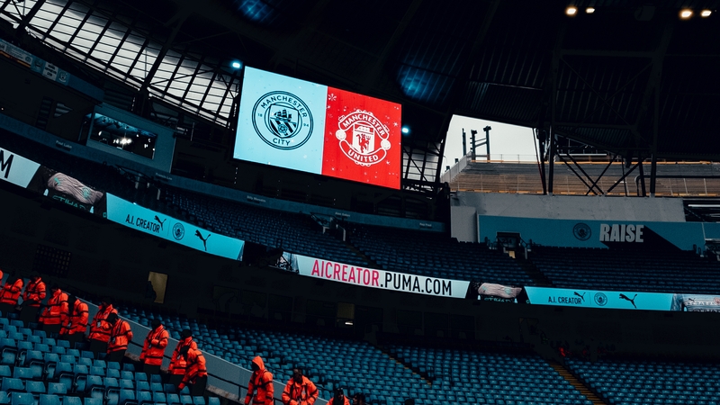 The Manchester derby had delays to both kick-off and the restart