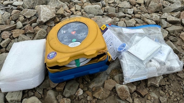 The defibrillator on the summit is now fully operational